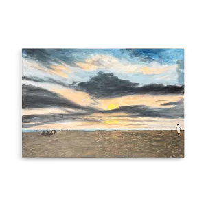 Beach at Sunset – Premium Matte Print