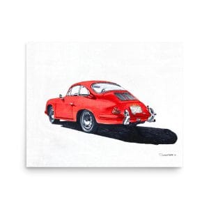 Porsche 356 C — Premium Matte Print